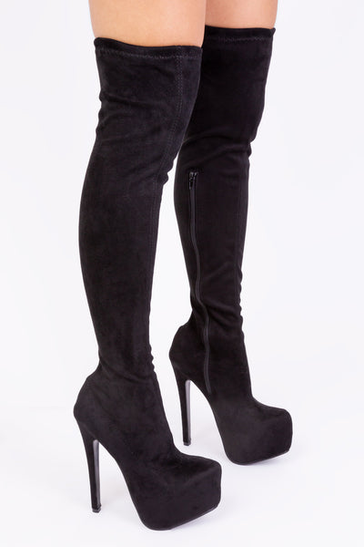 Purly over store the knee boot