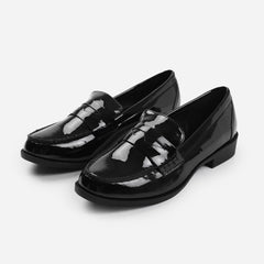 HOUSTON SLIP ON LOAFER IN BLACK PATENT