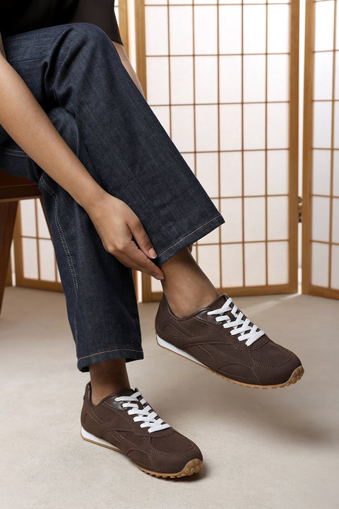 Marleigh Suede Retro Runner Trainer