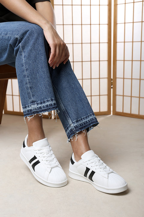 Yamileth Stripe Panel Detailed Trainer