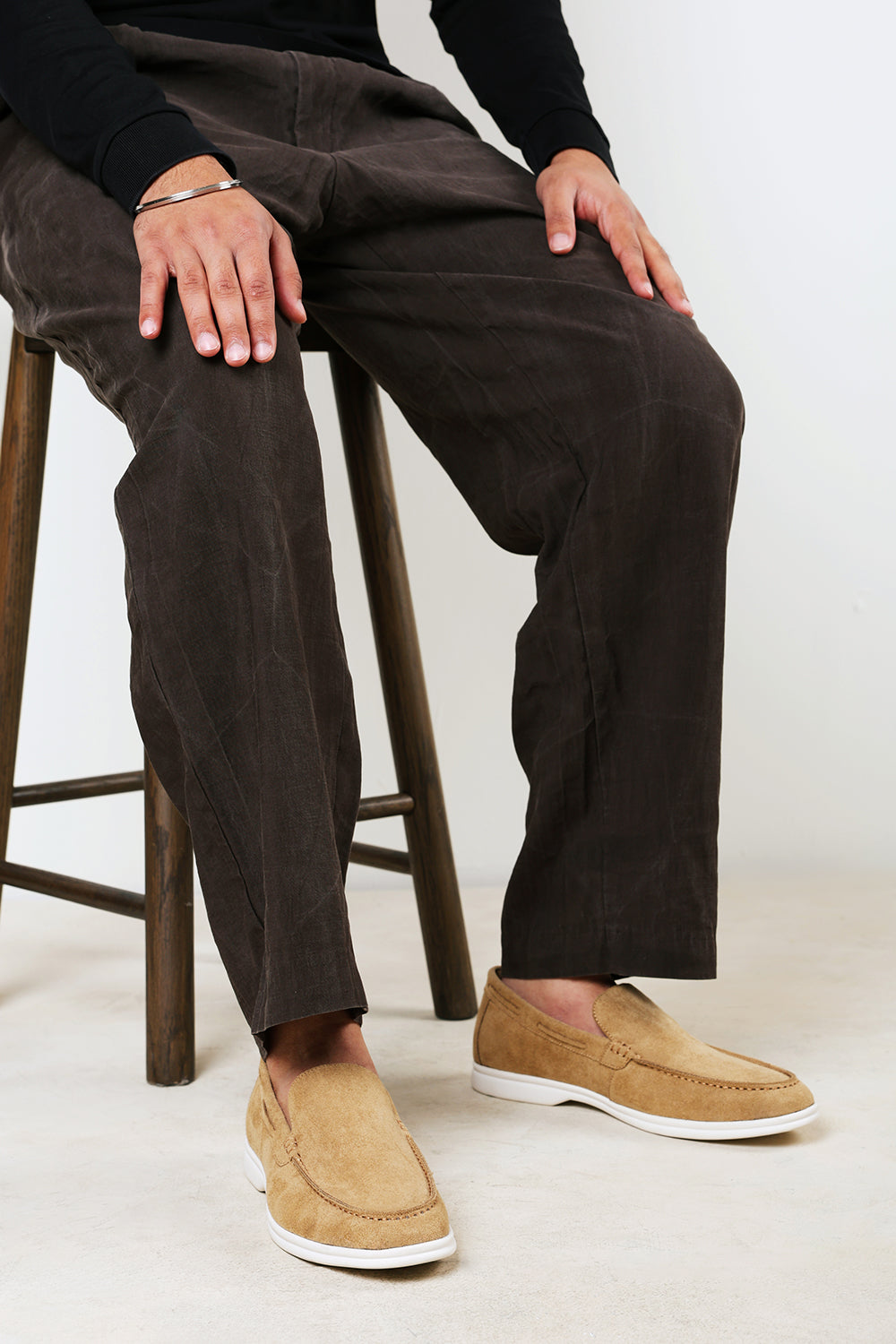 Trent Suede Slip On Easy Loafer