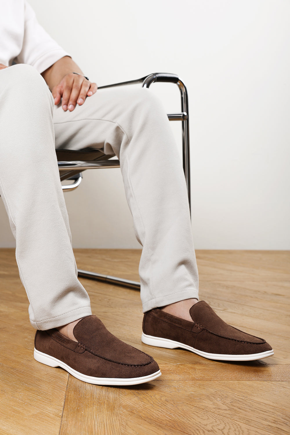 Trent Suede Slip On Easy Loafer