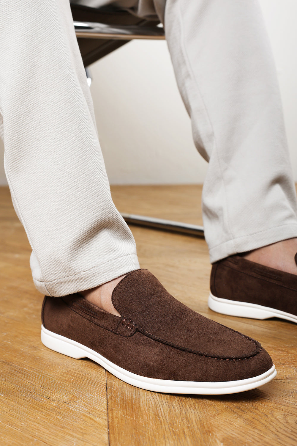 Trent Suede Slip On Easy Loafer