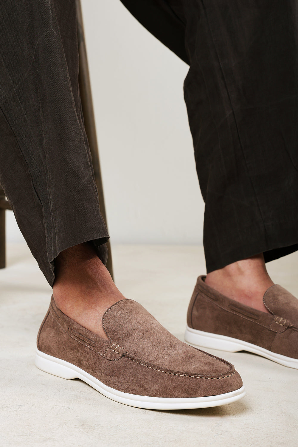 Trent Suede Slip On Easy Loafer