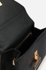 Mareas Elegant Top Handle Shoulder Bag In Black