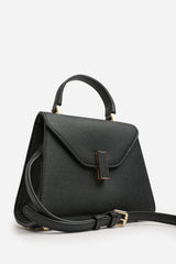 Mareas Elegant Top Handle Shoulder Bag In Black