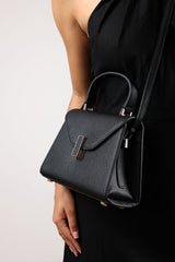 Mareas Elegant Top Handle Shoulder Bag In Black