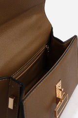 Mareas Elegant Top Handle Shoulder Bag In Brown
