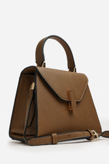 Mareas Elegant Top Handle Shoulder Bag In Brown