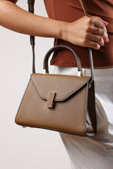 Mareas Elegant Top Handle Shoulder Bag In Brown