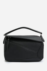 Abrazo Geometric Top Handle Bag in Black