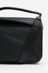 Abrazo Geometric Top Handle Bag in Black