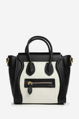 Dulce Front Zip Classic Tote Bag in Black