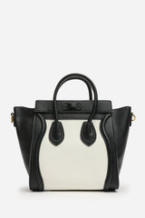 Dulce Front Zip Classic Tote Bag in Black