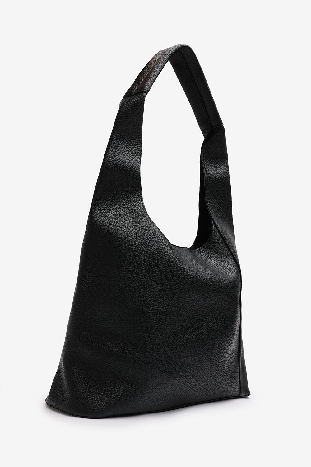 Blush Luxury Black Shoulder Tote Bag With Minimalist Design