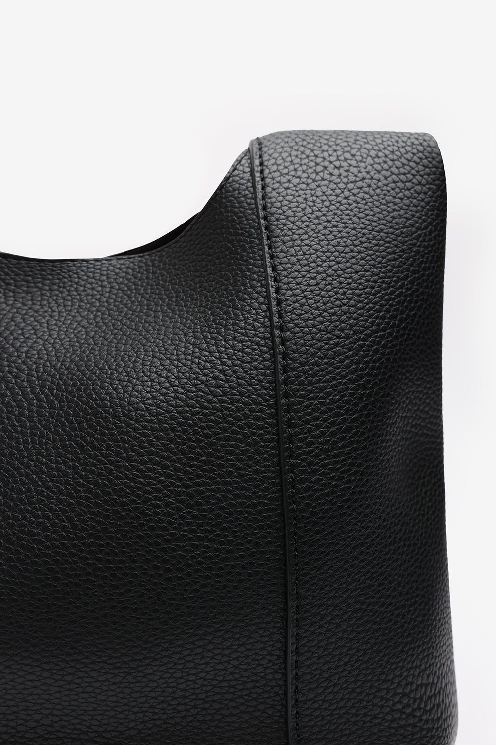 Blush Luxury Black Shoulder Tote Bag With Minimalist Design