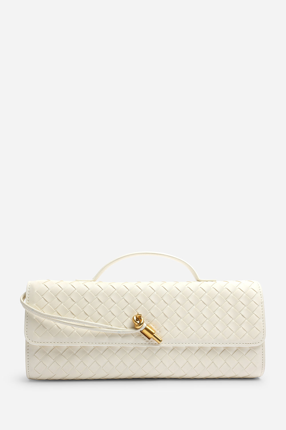 Petal Envelope Style Woven Clutch Bag