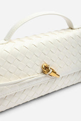 Petal Envelope Style Woven Clutch Bag