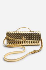Petal Envelope Style Woven Clutch Bag
