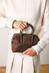 Gavera Leather Mini Bowler Grab Bag