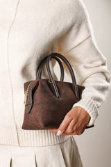 Gavera Leather Mini Bowler Grab Bag