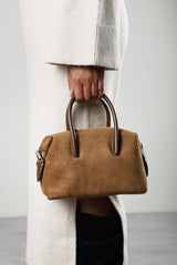 Gavera Leather Mini Bowler Grab Bag