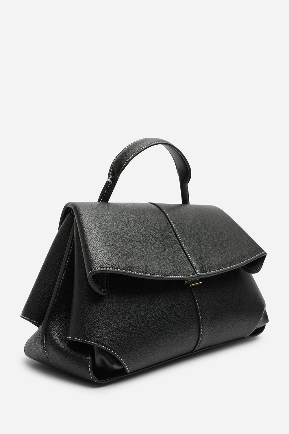 Galyx Leather Top Handle Cross Body Bag