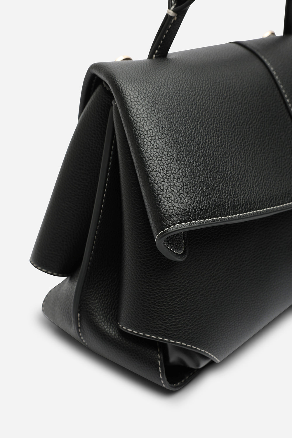 Galyx Leather Top Handle Cross Body Bag