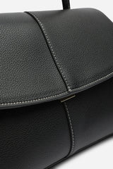 Galyx Leather Top Handle Cross Body Bag