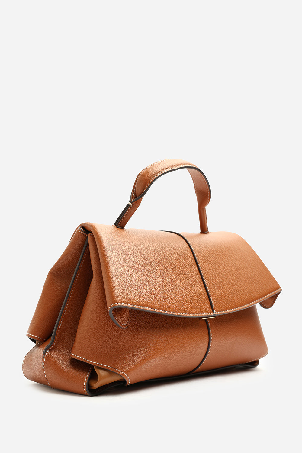 Galyx Leather Top Handle Cross Body Bag