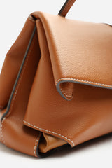 Galyx Leather Top Handle Cross Body Bag