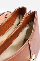 Galyx Leather Top Handle Cross Body Bag