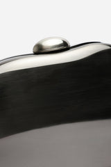 Marixa Black HardShell Pebble Clutch Bag
