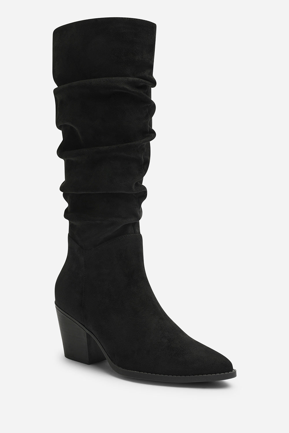 Drelia Ruched Western Knee High Boot