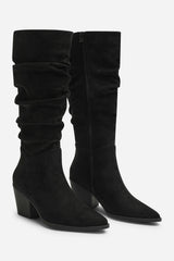 Drelia Ruched Western Knee High Boot