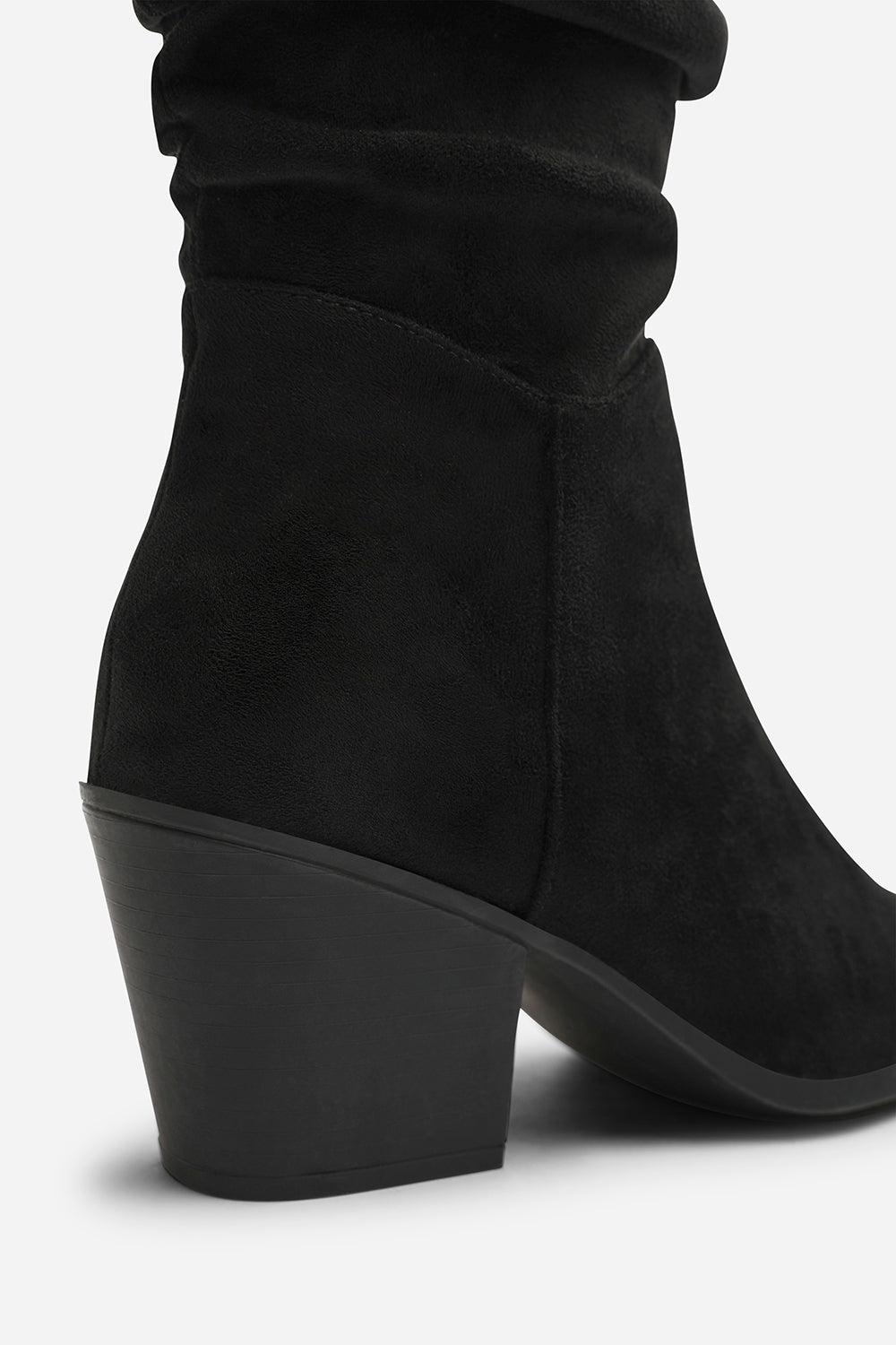 Drelia Ruched Western Knee High Boot