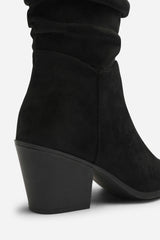 Drelia Ruched Western Knee High Boot