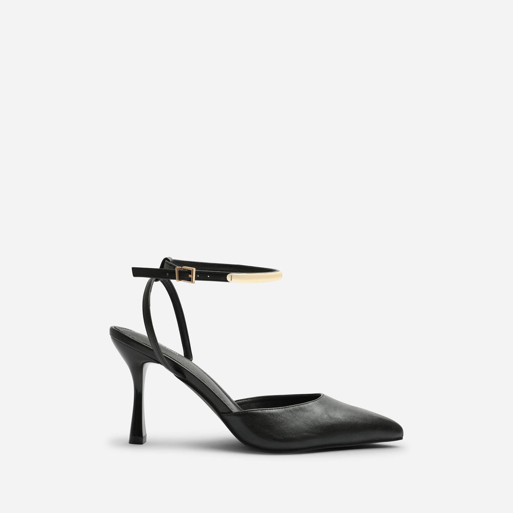 Cheyenne Bar Trim Detail Cut Out Court Shoe Heels