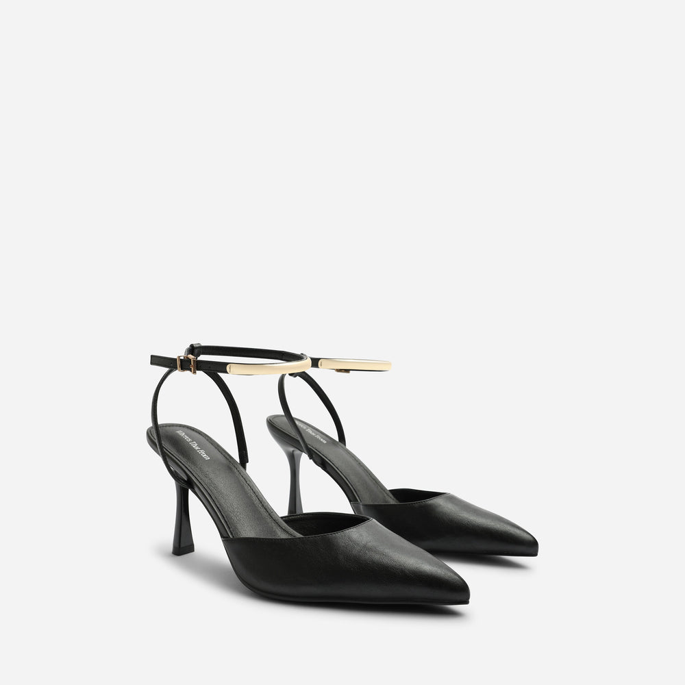 Cheyenne Bar Trim Detail Cut Out Court Shoe Heels