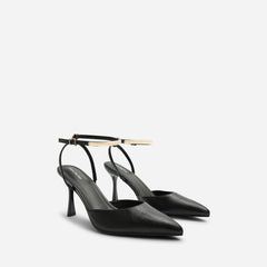 Cheyenne Bar Trim Detail Cut Out Court Shoe Heels