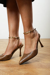 Cheyenne Bar Trim Detail Cut Out Court Shoe Heels