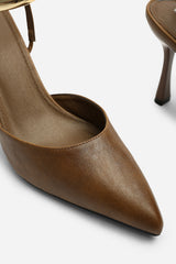 Cheyenne Bar Trim Detail Cut Out Court Shoe Heels