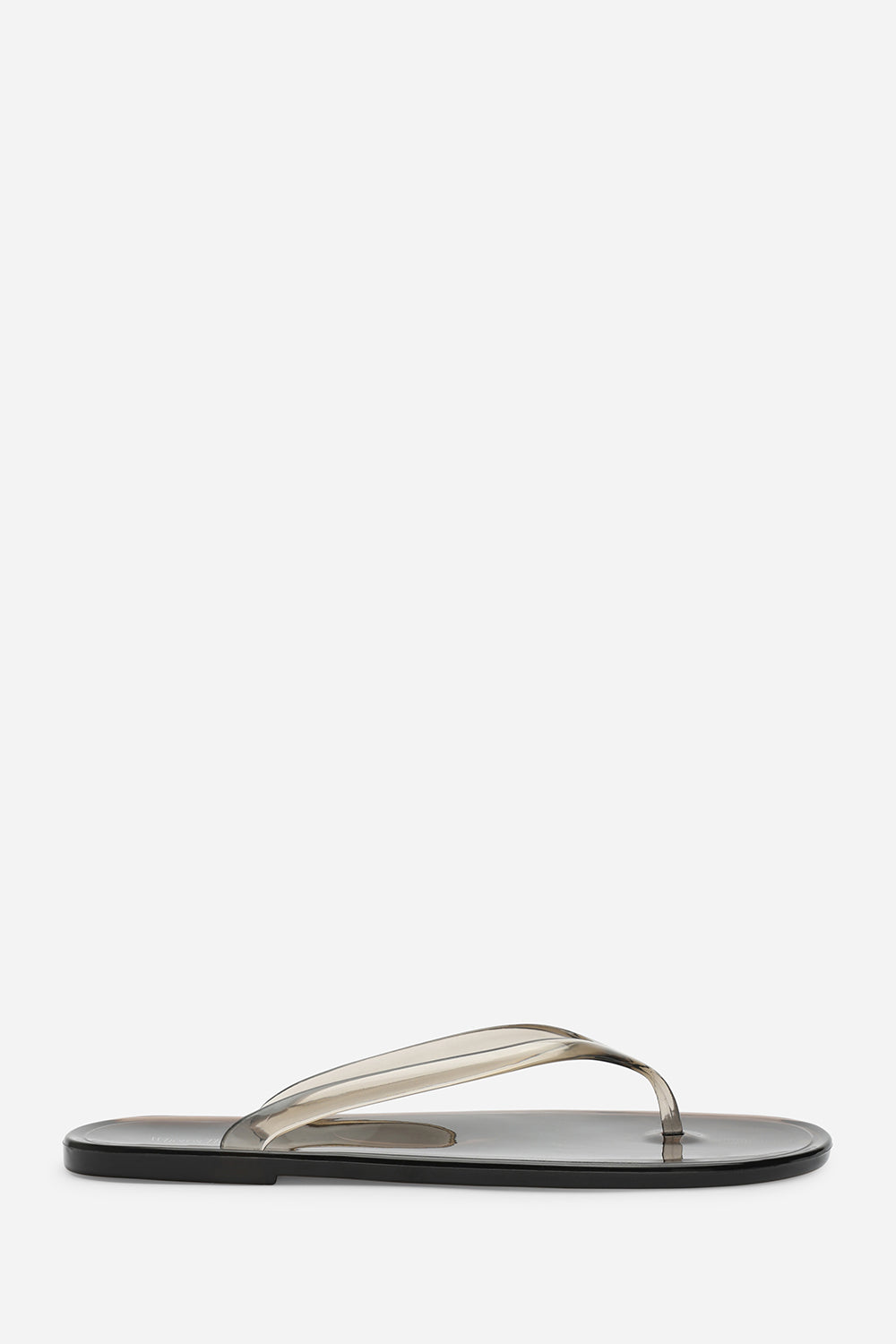 Chandler Black Clear Jelly Thong Flip Flop Sandals