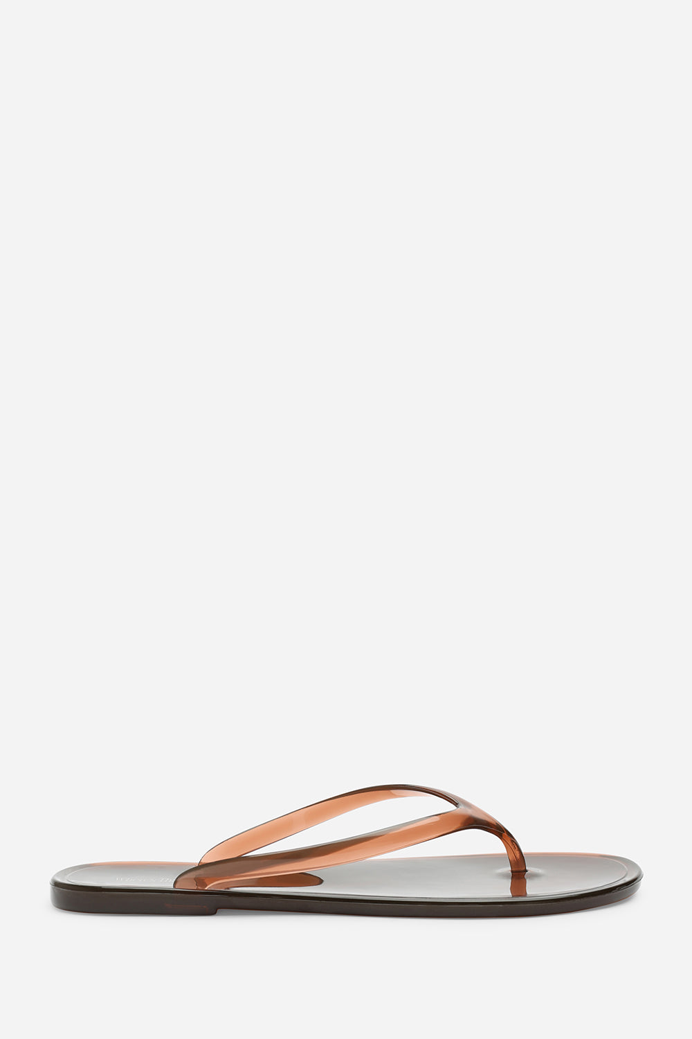 Chandler Brown Clear Jelly Flip Flop Sandals