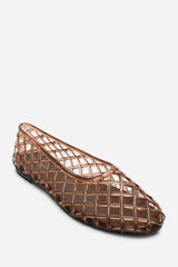 Kori Brown Clear Jelly Ballet Pumps