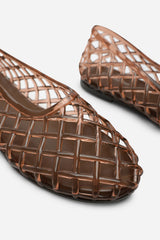 Kori Brown Clear Jelly Ballet Pumps