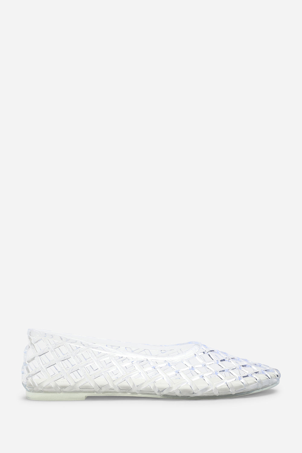 Kori White Clear Jelly Ballet Pumps