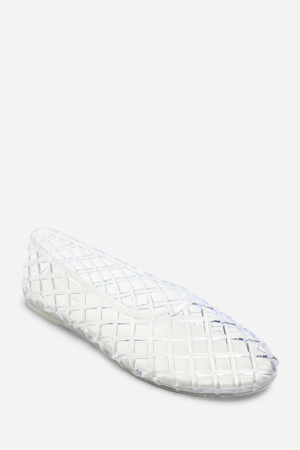 Kori White Clear Jelly Ballet Pumps