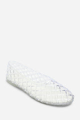 Kori White Clear Jelly Ballet Pumps