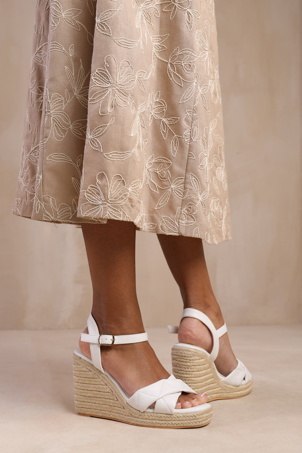 Wide fit espadrilles wedge sales